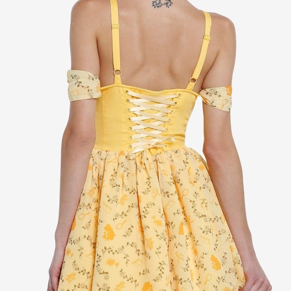 Her Universe Disney Beauty & The Beast Belle Cold Shoulder Dress‎ Hot Topic - Picture 3 of 3